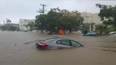 'Исроилда ёғингарчиликдан сўнг сув тошқини юзага келди'ning rasmi