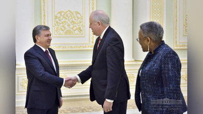 'Ўзбекистон Президенти АҚШ Давлат котиби ўринбосарини қабул қилди'ning rasmi