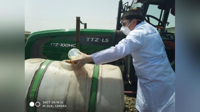 'Tuz bo`roni keltirgan zararni bartaraf etish bo`yicha sinovlar o`tkazilmoqda'ning rasmi