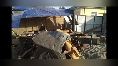 'Surxondaryoda "ZIL" yuk mashinasi teplovoz bilan to`qnashdi. Oqibatda... (video)'ning rasmi