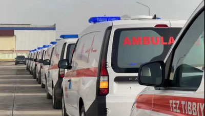 'Respublika TTYo markazlariga yana 100 dona "103" avtomashinasi topshirildi'ning rasmi