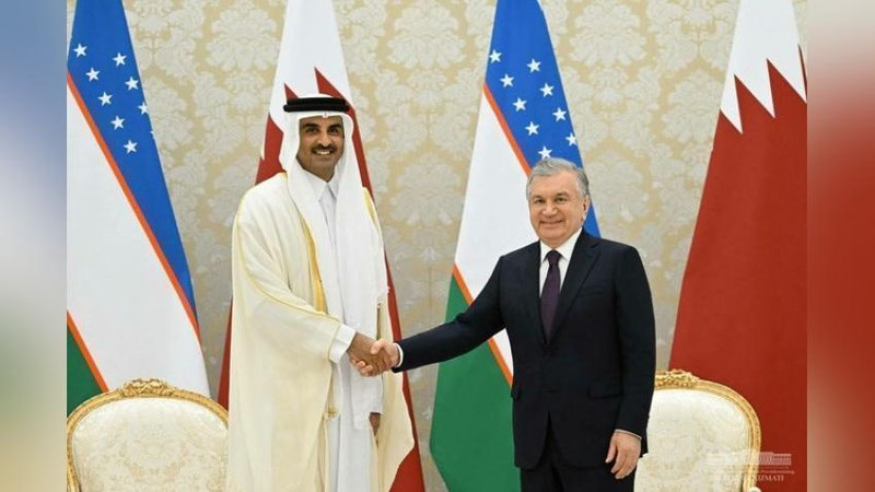 'Shavkat Mirziyoev Qatar Davlatining Amiriga tabrik yo`lladi'ning rasmi