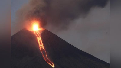 'Turist vulqon krateriga tushib ketdi (Video) 'ning rasmi