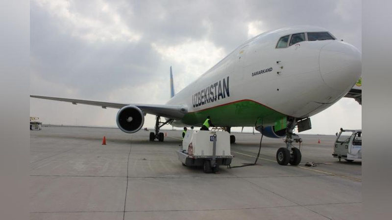Изрображение 'НАК «Узбекистон хаво йуллари» выполнила первый грузовой рейс в Тегеран'