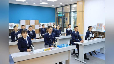 '4 та президент мактаби халқаро мактаблар кенгашига қабул қилинди'ning rasmi