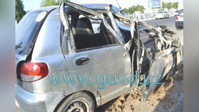 Изрображение 'В ТАШКЕНТЕ МАТИЗ ВРЕЗАЛСЯ В ОГРАЖДЕНИЕ: 1 ЧЕЛОВЕК ПОГИБ, ТРОЕ ПОСТРАДАЛИ'