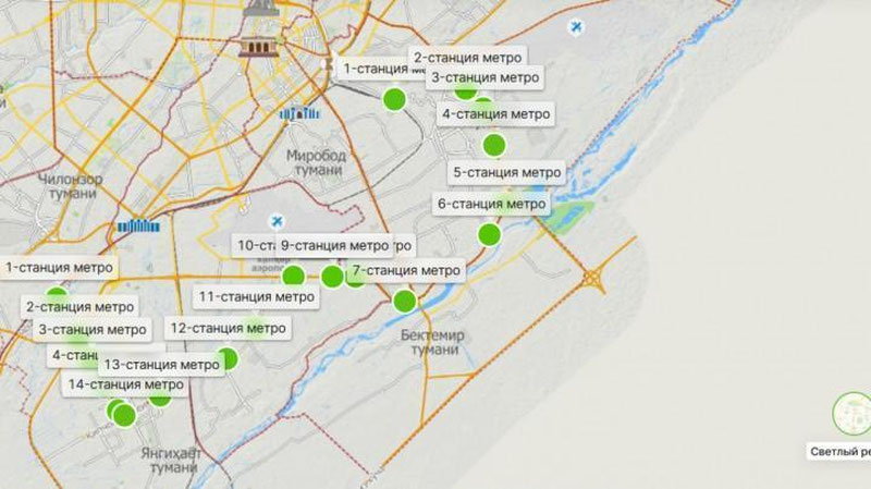'Toshkent metro bekatlariga ovoz berish orqali nom beriladi'ning rasmi
