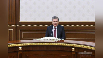 'Shavkat Mirziyoev Rossiya Federasiyasi iqtisodiy rivojlanish vazirini qabul qildi'ning rasmi