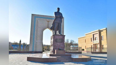 Изрображение 'Президент принял участие в церемонии открытия памятника Абдулле Кадыри (фото)'