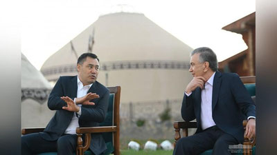 Изрображение 'Главы Узбекистана, Казахстана и Кыргызстана посетили этнокультурный комплекс на Иссык-Куле (фото)'