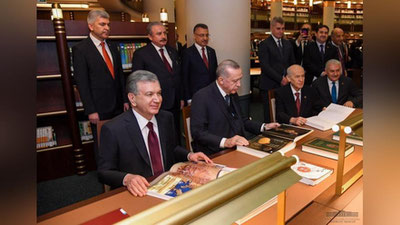 Изрображение 'Видео: Второй день визита Шавката Мирзиёева в Турцию'