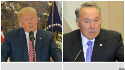 'Трамп 16 январь куни Назарбоевни қабул қилади 'ning rasmi