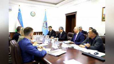 'Veterinariya va chorvachilikni rivojlantirish davlat qo`mitasi raisi Belarus qishloq xo`jaligi vaziri o`rinbosari bilan uchrashdi'ning rasmi