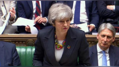'Tereza Mey Britaniya parlamentidan Breksit uchun vaqt so`radi 'ning rasmi