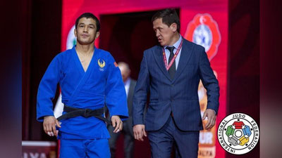 Изрображение 'Дилшодбек Баратов стал вице-чемпионом мира по дзюдо'