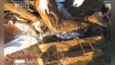 'Xotinini o`ldirib, ko`mib qo`ygani uchun qamalib chiqqan shaxs uylanish va`dasida turmagani uchun beton bo`lagiga bog`langan holda kanalga tashlab yuborildi'ning rasmi