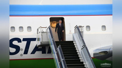 'Prezident Shavkat Mirziyoev Toshkentga qaytdi'ning rasmi