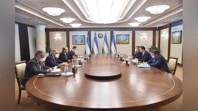 Изрображение 'Премьер-министр Узбекистана принял в Ташкенте главу МИД Кыргызстана'