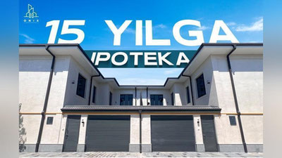 'Onix turar-joy majmuasi tayyor kadastirga ega ilk 10 ta kottejlarni 30% boshlang`ich to`lov bilan 15 yilga ipotekaga sotib olish imkoniyatini taqdim etadi.'ning rasmi