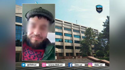 'Ijtimoiy tarmoqlar orqali diniy adovat keltirib chiqaruvchi videomurojaat tarqatgan toshkentlik erkak javobgarlikka tortildi'ning rasmi