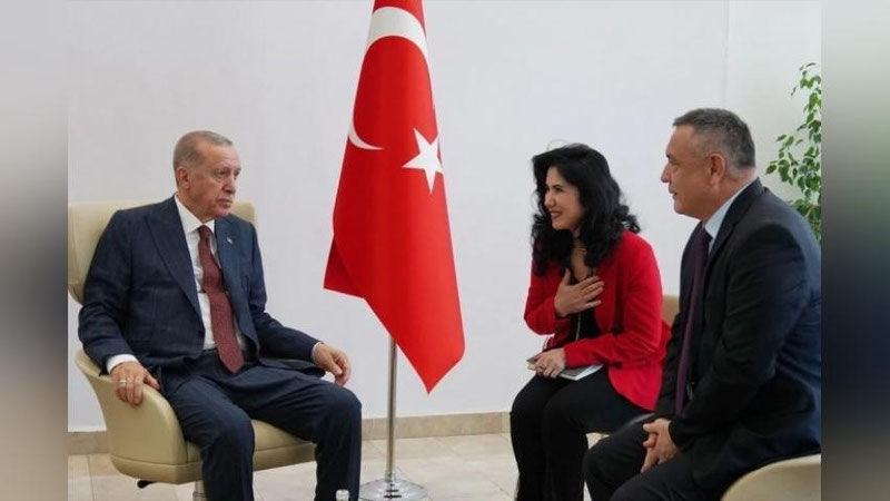 'Эрдўған Ўзбекистон Олий Мажлис Қонунчилик палатаси спикерини қабул қилди'ning rasmi