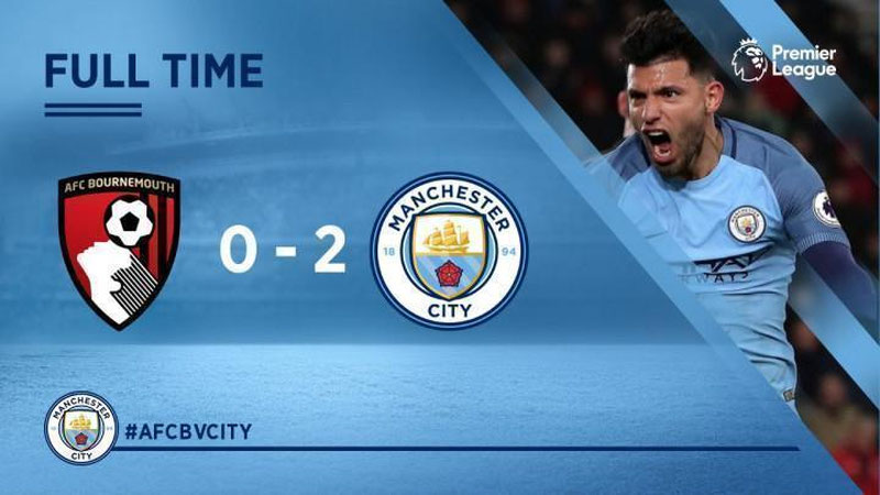 'APL. “Manchster Siti” qiyinchiliksiz “Bornmut”ni engli va 2-pog`onaga ko`tarildi'ning rasmi