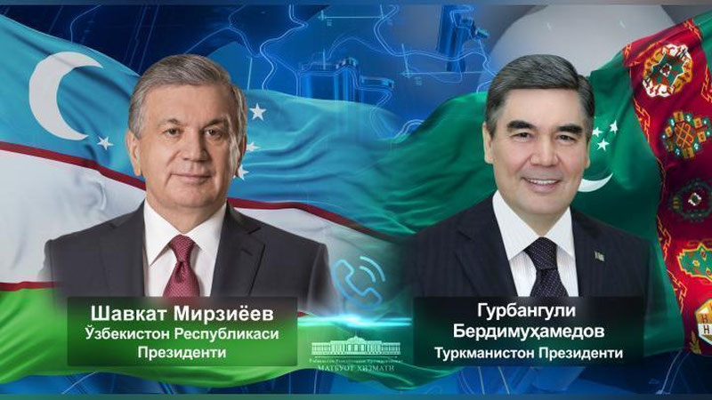 'O`zbekiston va Turkmaniston rahbarlari telefon orqali BMT doirasidagi bo`lajak tadbirlar rejasini ko`rib chiqishdi'ning rasmi