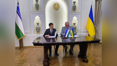 '“O`zavtosanoat” va Ukraina korxonalari o`rtasida 9 mln evrodan ortiq bo`lgan hamkorlik kelishuvlari imzolandi'ning rasmi