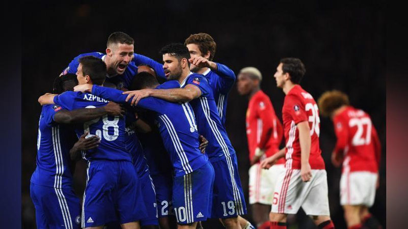 'Angliya Kubogi. “Chelsi” 1 kishi kam qolgan “MYu”ni engdi va yarim finalga chiqdi'ning rasmi