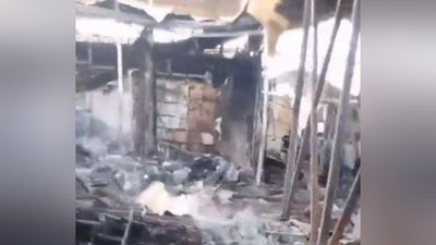 Изрображение 'По факту пожара на Кокандском базаре возбудили уголовное дело'