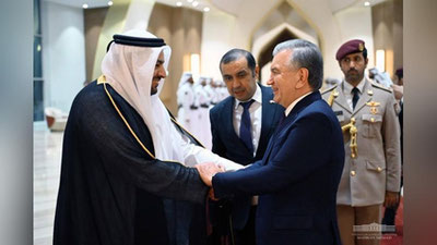 Изрображение 'Завершен визит Президента Узбекистана в Катар'