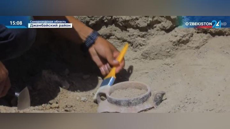 Изрображение 'В Самаркандской области нашли руины древнего города (видео)'