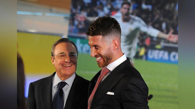 'Ramos "Real" tarkibida qolishi mumkin. U klub prezidenti bilan uchrashdi'ning rasmi