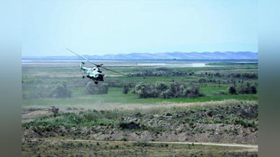 'Janubiy sarhadlarimizda hamkorlikda o`tkazilgan jangovar mashg`ulotlar yakunlandi'ning rasmi