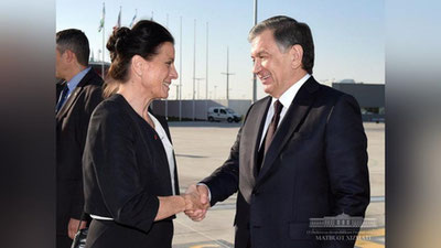 'Prezidentning Fransiyaga rasmiy tashrifi yakunlandi'ning rasmi