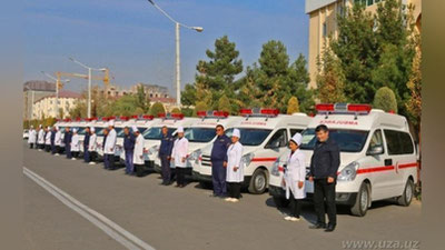 'Наманганда барча тез тиббий ёрдам машиналари GPS тизимига уланди'ning rasmi
