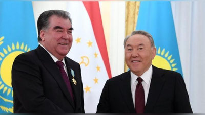 'Нурсултон Назарбоев Имомали Раҳмонни орден билан тақдирлади'ning rasmi