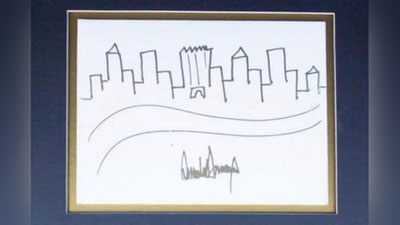 'ТРАМП ЧИЗГАН СУРАТ АУКЦИОНДА 30 МИНГ ДОЛЛАРГА СОТИЛДИ'ning rasmi