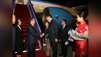 '​Ўзбекистон Президенти Шавкат Мирзиёев Пекинга келди'ning rasmi