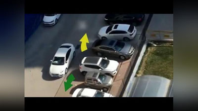 'Xitoyda haydovchi ustamonlik bilan tiqilinchdan chiqib ketdi (Video) 'ning rasmi