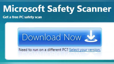 'Microsoft Safety Scanner dasturi'ning rasmi