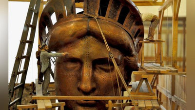 'Fransiyadan AQSh mustaqilligi uchun kutilmagan sovg`a — yangi Ozodlik haykali'ning rasmi