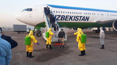 'Bugun tongda yana bir charter reys Pekindan Toshkentga uchib keldi'ning rasmi