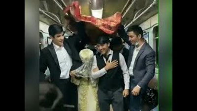 'Metroda to`y qilgan "Tik tok"chilar jarimaga tortildi (video)'ning rasmi