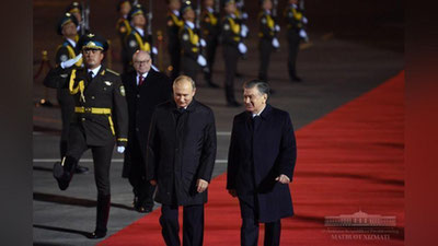 'Vladimir Putin davlat tashrifi bilan mamlakatimizga keldi'ning rasmi