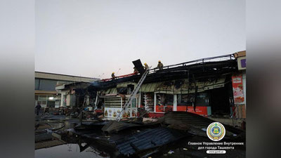 'Sergelidagi "Erkin market" oziq-ovqat magazinida yong`in sodir bo`ldi'ning rasmi
