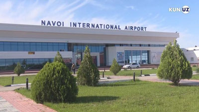 'Navoiy xalqaro aeroporti MDHdagi “Eng yaxshi aeroport – 2020” tanlovi g`olibi bo`ldi'ning rasmi