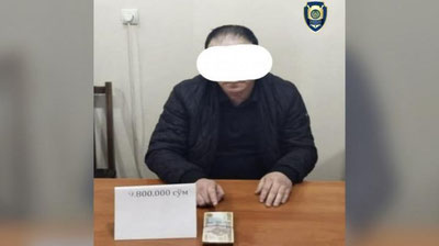 Изрображение 'В Алмалыке при получении 9,8 млн сумов задержали главного инженера городского водоканала'