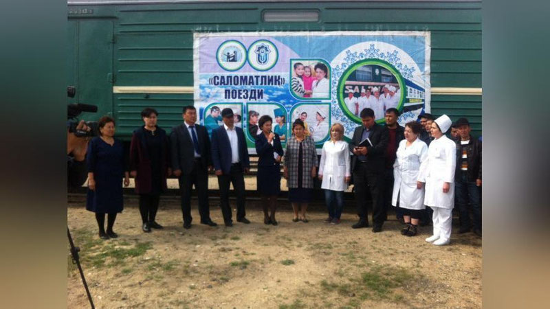 'Qoraqalpog`istonning eng chekka hududiga "Salomatlik poezdi" etib keldi'ning rasmi