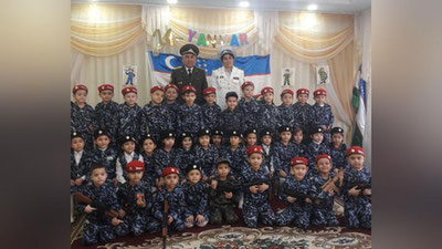 'Bog`cha bolalarida vatanparvarlik ruhini shakllantirish maqsadida harbiylar bilan uchrashuv o`tkazildi'ning rasmi